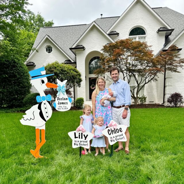 Meet sweet baby Declan and his family!🩵

#magnoliastorks #storksignscharlotte #storkscharlotte #storkrentalscharlotte #charlottestorks #storksigns #storklady #babystorksigns #birthannouncement #itsaboy #yardsignscharlotte #lawnsignscharlotte #charlottenc #queencity #clt